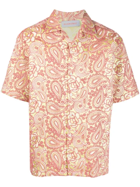 BLUEMARBLE paisley-print short-sleeve shirt Red SH01FT10A23