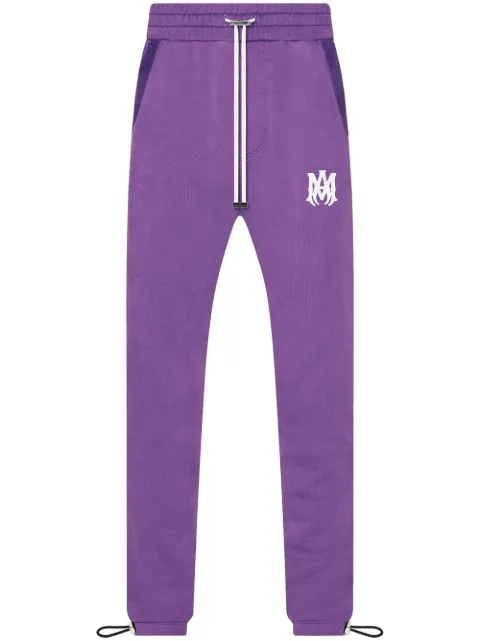 AMIRI monogram-print drawstring sweatpants Purple PS23MJL021510
