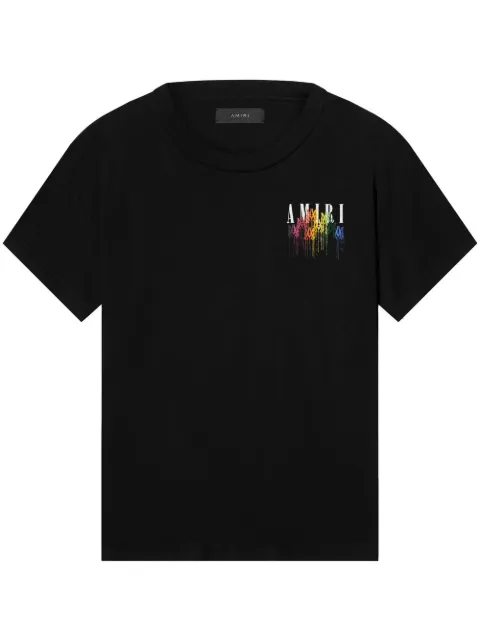 AMIRI Drip cotton-jersey t-shirt Black PS23MJG038