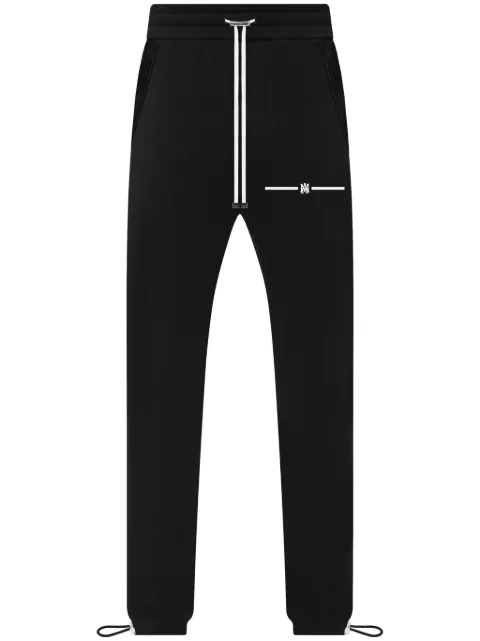 AMIRI logo-print cotton track pants Black PS23MJL033001