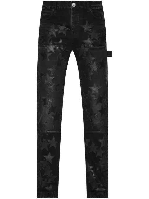 AMIRI Chemist Carpenter star-patch jeans Black PS23MDF007023