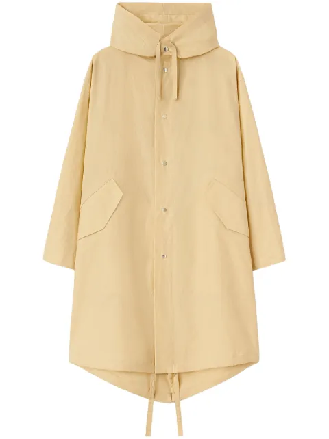 Jil Sander logo print drawstring coat Yellow J04AH0002J45046740WRDB