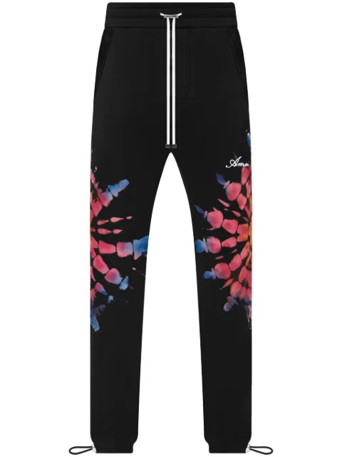 AMIRI tie-dye-print track pants Black PS23MJL028001