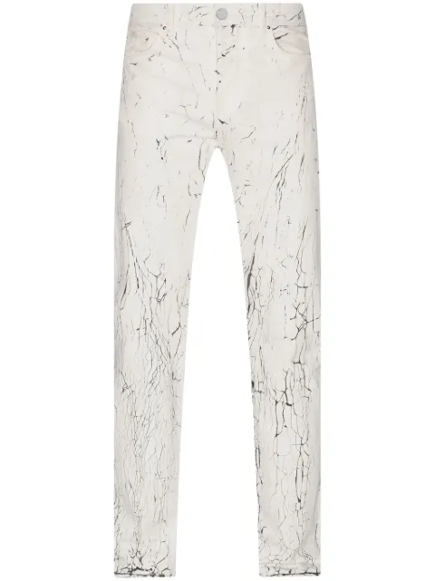 AMIRI Mud Crack straight-leg jeans White PS23MDF012699
