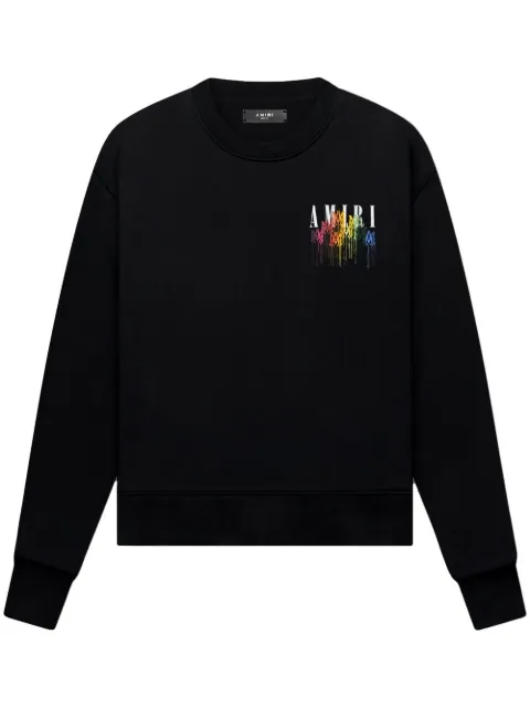 AMIRI Drip logo-print sweatshirt Black PS23MJG037
