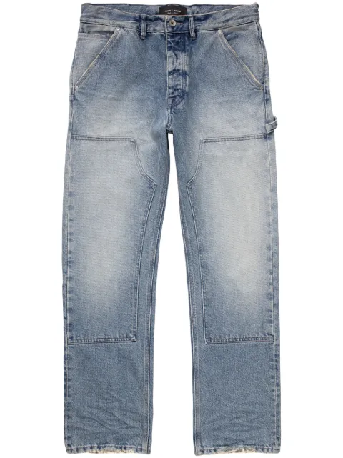 Purple Brand faded-effect low-rise jeans Blue P015SFDC223