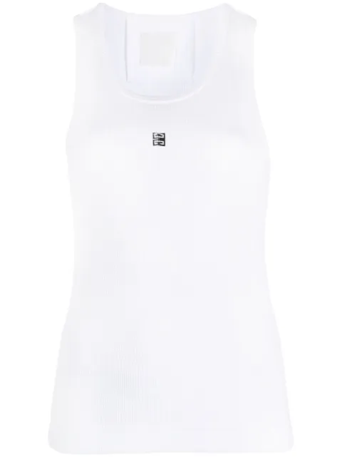 Givenchy 4G-logo plaque sleeveless top White BW70CH30ZL