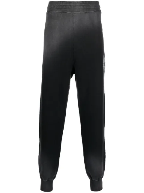 A-COLD-WALL* logo-print gradient-effect track pants Black ACWMB200