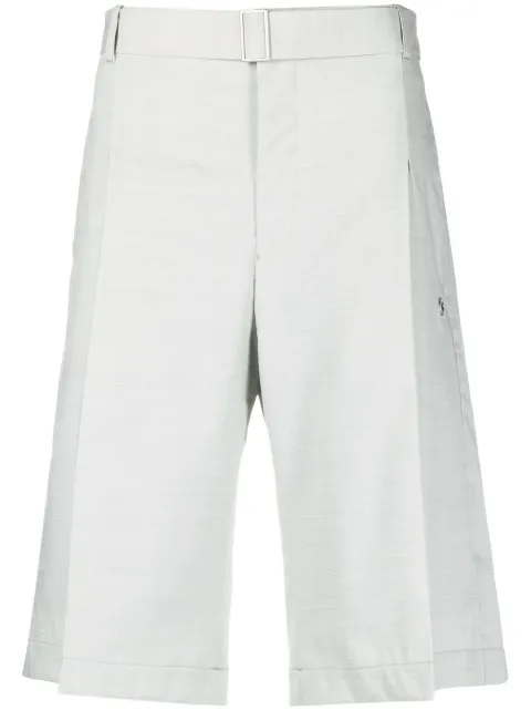 Études Studio pleated wide-leg shorts Grey E23MM430E00181