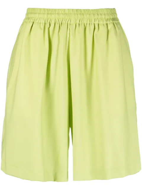 Bonsai elasticated-waist twill shorts Green PT002V1