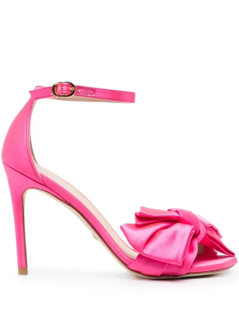 Stuart Weitzman 110mm leather sandals Pink SD855SAN