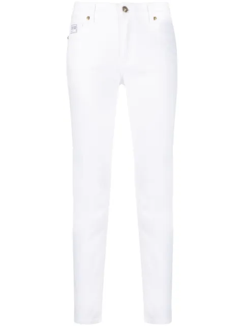 Versace Jeans Couture logo-patch skinny jeans White 74HAB5S0CEW01