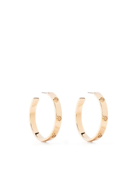 Tory Burch icon hoop earrings Gold 147210