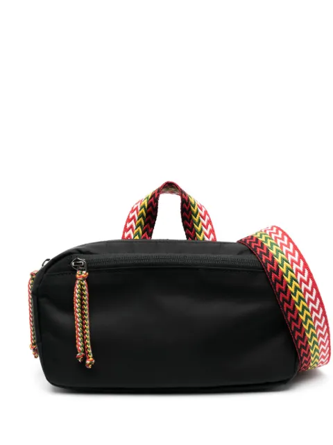 Lanvin chevron woven pattern belt bag Black LMBGIB01DAVIP23