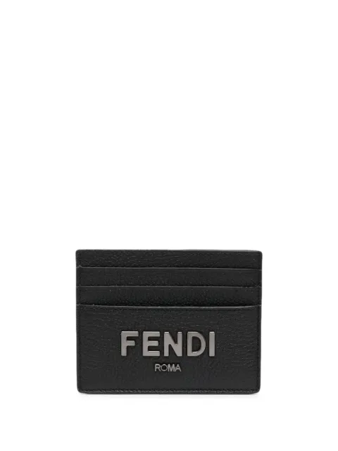 FENDI embossed-logo cardholder Black 7M0164ALA8