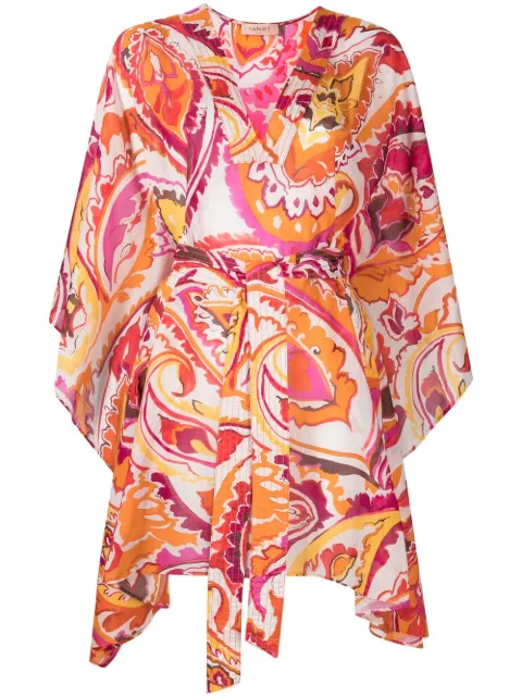 TWINSET floral-print belted-waist dress Pink 231TT2437