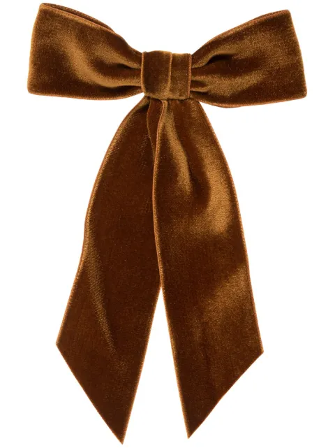 Jennifer Behr velvet bow barrette Brown 48GD2topaz