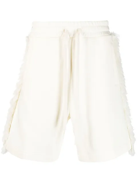 RITOS frayed cotton shorts Neutrals 40060220