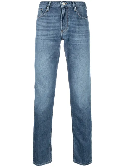 Emporio Armani slim-fit faded jeans Blue 3R1J061DL2Z