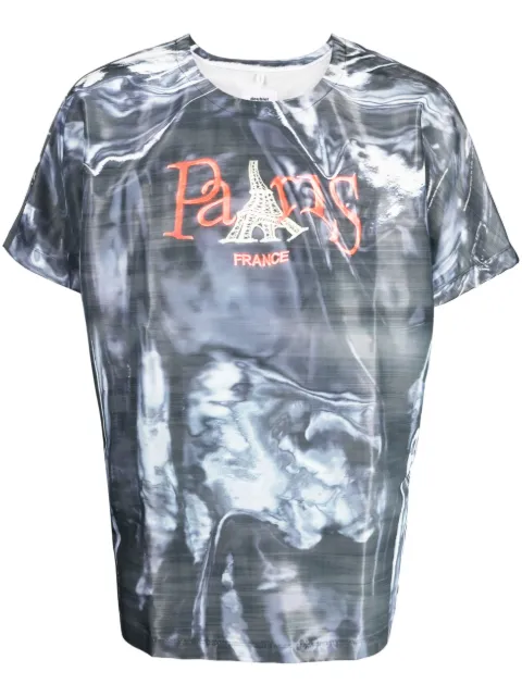 Doublet graphic-print cotton T-shirt Black 23SS08SH121