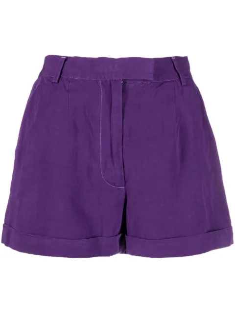Dolce & Gabbana Pre-Owned 2000s high-waist A-line shorts Purple DOG250BC
