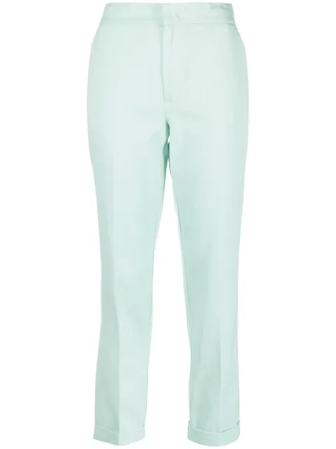 TWINSET cropped straight-leg trousers Green 231TP2547