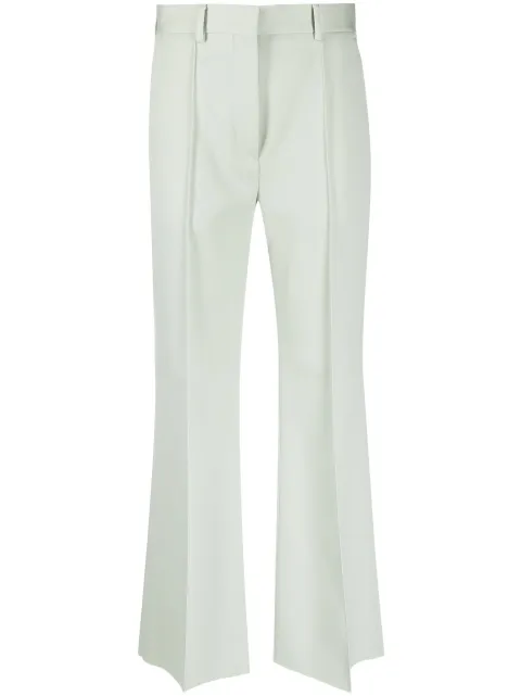 Lanvin cropped flared trousers Green RWTR00144885P23