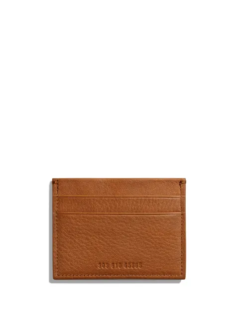 Shinola 5 Pocket grained-leather card holder Brown S0310009588