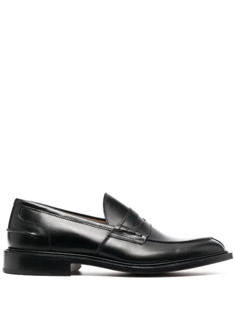 Tricker's James Penny leather loafers Black 3227
