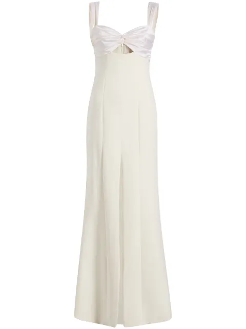 Cinq A Sept Julie sweetheart-neck side-slit gown White ZD20611062Z