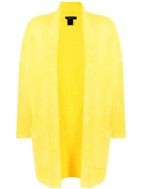 Avant Toi open front knit jacket Yellow 223SD1452CSGVH