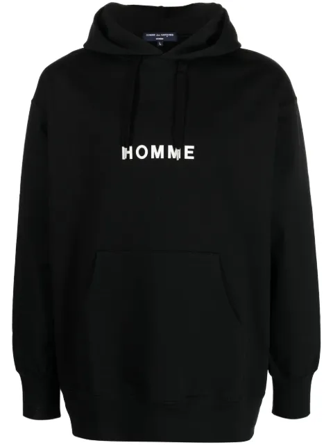 Comme des Garçons Homme logo-print hoodie Black HKT011