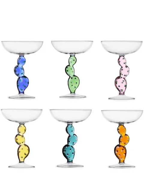 Ichendorf Milano Cactus champagne glasses (set of 6) Neutrals 935233123456