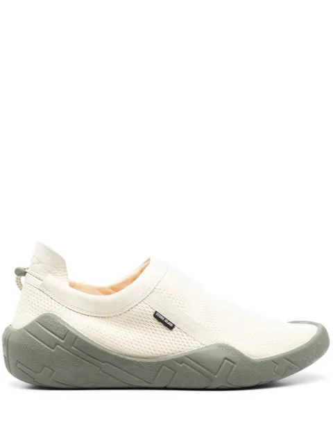 Stone Island Shadow Project logo-patch leather slip-on sneakers Neutrals 7819S011L