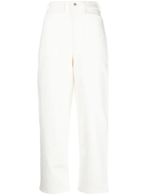 Kenzo high-rise straight-leg jeans White FD52DP2046D2
