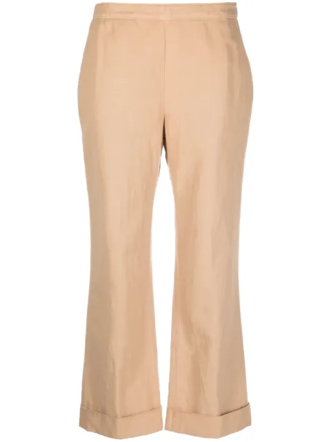 ASPESI cropped flared trousers Neutrals 0143G208