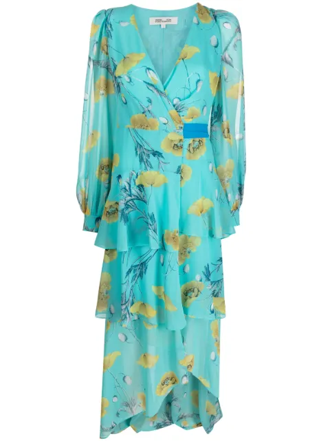 DVF Diane von Furstenberg Silvia maxi dress Blue DVFDW1R009
