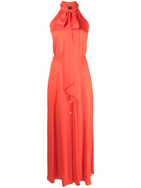 ASPESI V-neck sleeveless shirt dress Orange S3G2968M213
