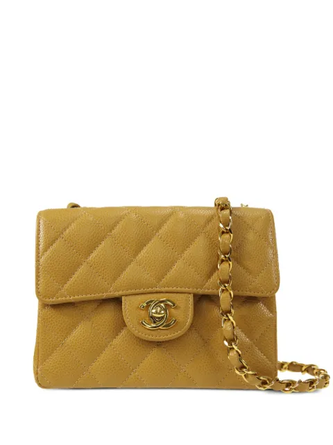 CHANEL Pre-Owned 2003 mini Classic Flap square shoulder bag Neutrals 8514784