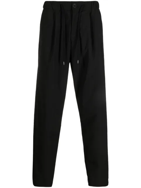 Herno drawstring-waist straight-leg trousers Black PT000011U12799