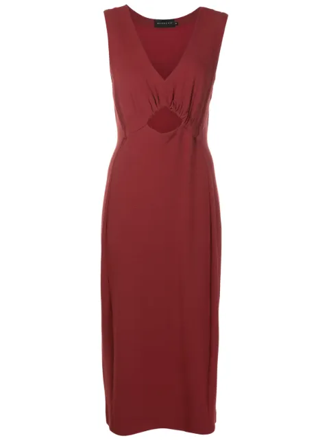 Alcaçuz Lighthouse cut-out dress Red TN45059S9