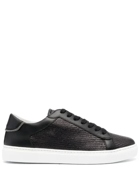 Fabiana Filippi round-toe low-top sneakers Black ASD273A8780000H573