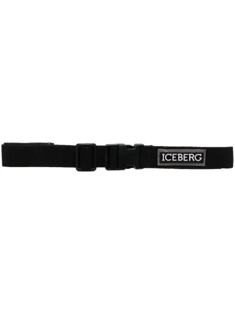 Iceberg logo-patch keychain Black 66026901