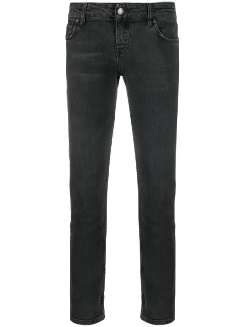 Prada Pre-Owned 2000s low waist cropped skinny jeans Grey PRA250WE