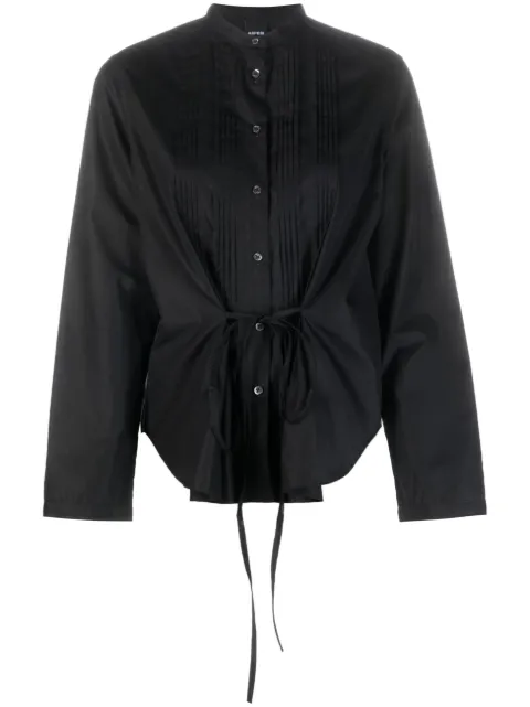 ASPESI peplum button-down shirt Black 5446C118