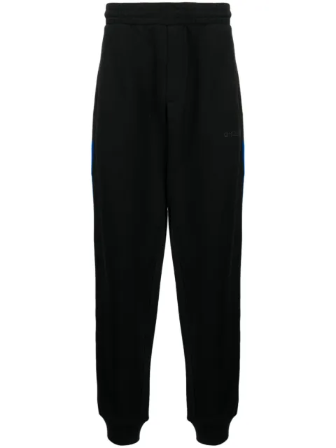 Helmut Lang logo-embroidered cotton track pants Black M10HM205