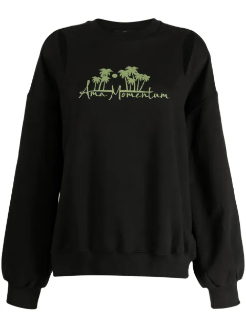 J Koo cut-out detail sweatshirt Black J23RSTS707BK