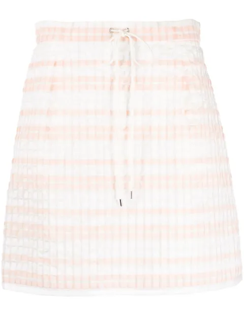 SHIATZY CHEN pleated drawstring skirt Pink 132102