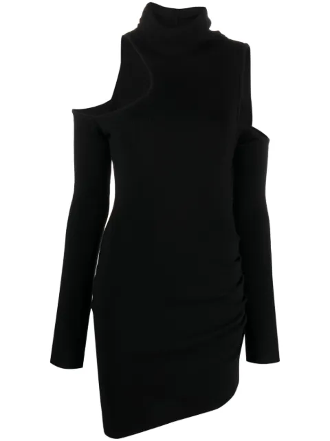 GAUGE81 Piana cut-out merino minidress Black 423110