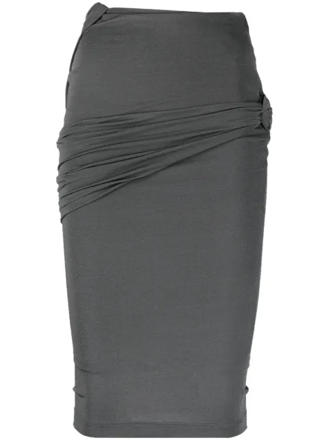 Givenchy gathered-detail fitted skirt Grey BW40PV30XK